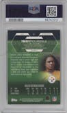Troy Polamalu from the 2003 Topps Finest set graded by PSA and given an overall grade of 10.