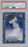Francisco Vilorio from the 2024 Bowman Chrome Sapphire set graded by PSA and given an overall grade of 10.