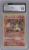Charizard  from the 2016 Pokemon XY set graded by CSG and given an overall grade of 10.