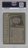 Thurman Munson from the 1971 Topps set graded by PSA and given an overall grade of 4.