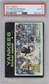 Thurman Munson from the 1971 Topps set graded by PSA and given an overall grade of 4.