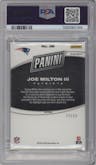 Joe Milton III from the 2024 Panini Black Friday set featuring a Silver parallel graded by PSA and given an overall grade of 10.
