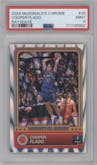 Cooper Flagg from the 2024 Topps Chrome McDonald's All-American set featuring a RayWave Refractor parallel graded by PSA and given an overall grade of 9.