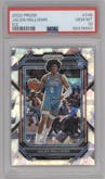 Jalen Williams from the 2022-23 Panini Prizm  set featuring a Ice Prizm parallel graded by PSA and given an overall grade of 10.