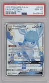 Glaceon GX from the 2019 Pokemon S&M  set graded by PSA and given an overall grade of 10.