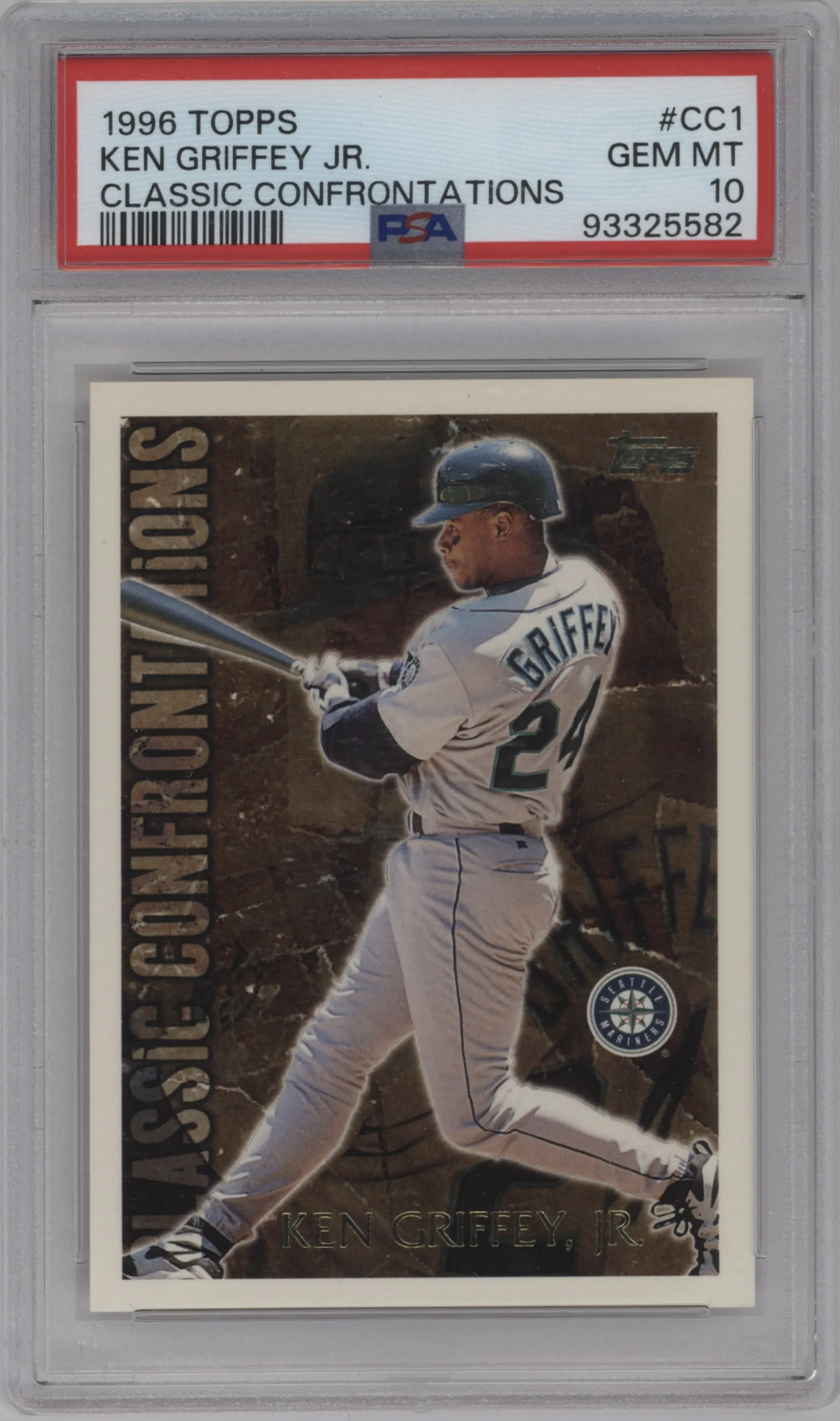 1996 Topps Classic Confrontations Ken Griffey Jr. PSA 10