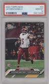 Jayden Daniels from the 2024 Topps Now set graded by PSA and given an overall grade of 10.