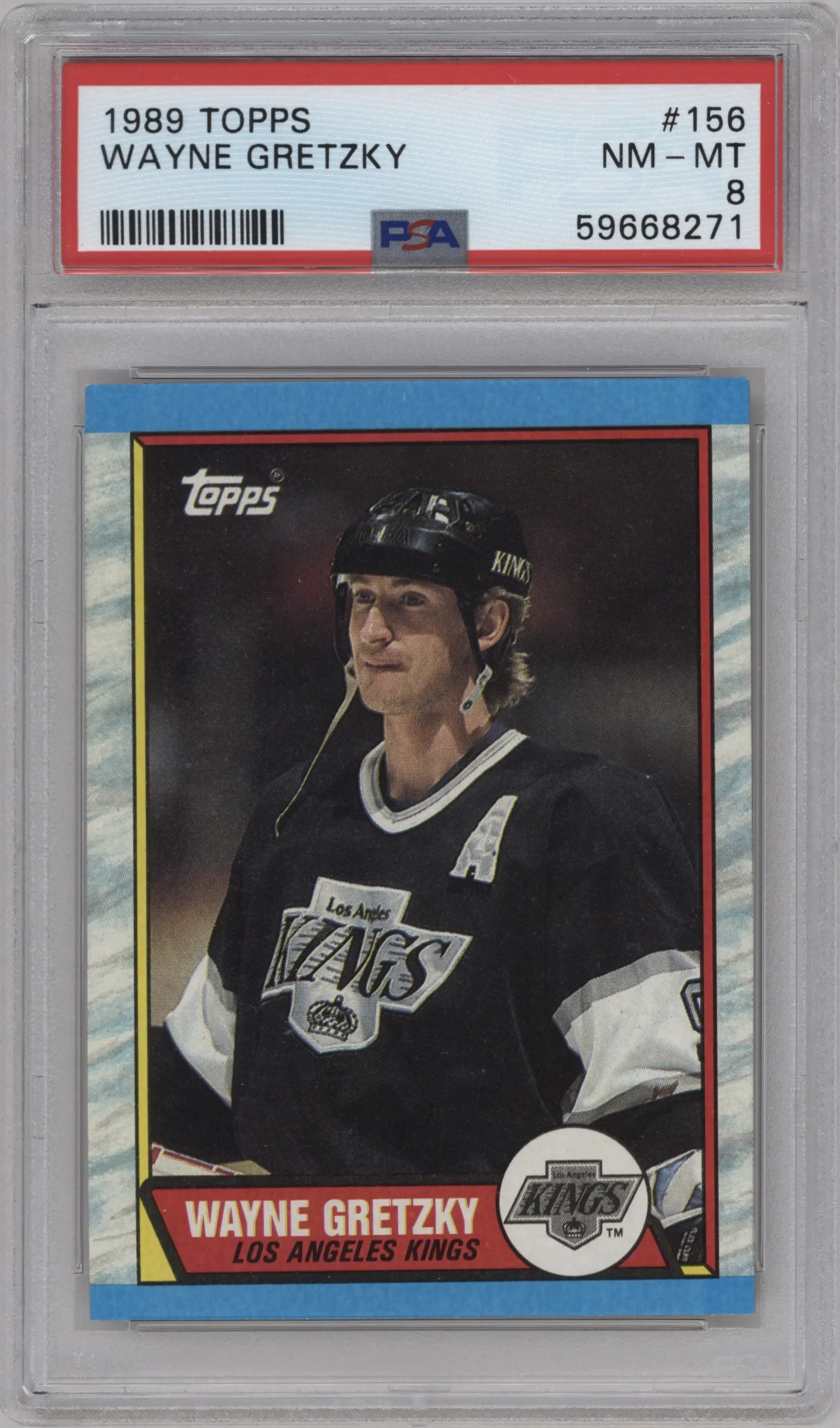 1989 Topps Wayne Gretzky #156 PSA 8