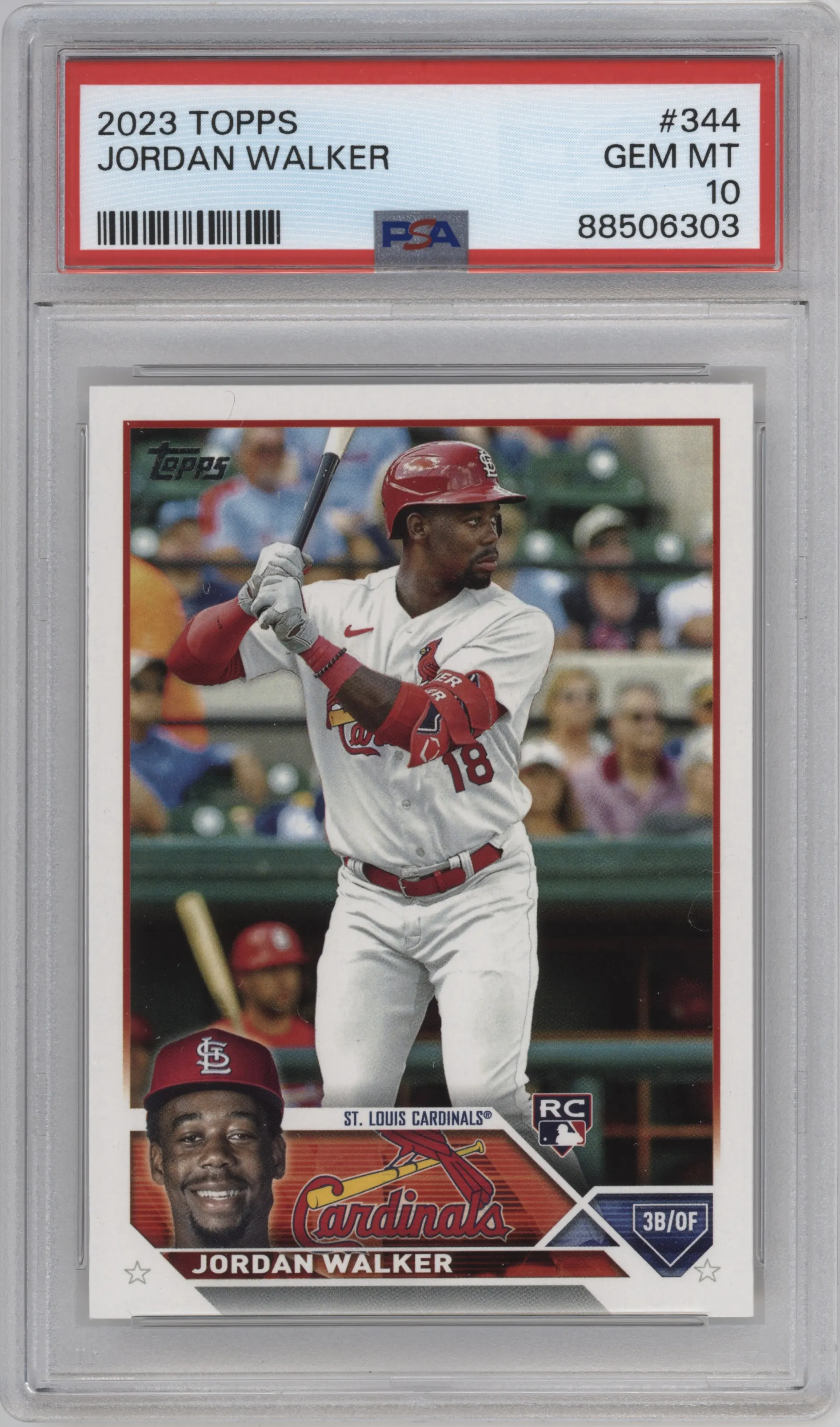 2023 Topps Series 2 Jordan Walker #344 PSA 10