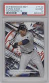 Aaron Judge from the 2016 Bowman’s Best set graded by PSA and given an overall grade of 10.