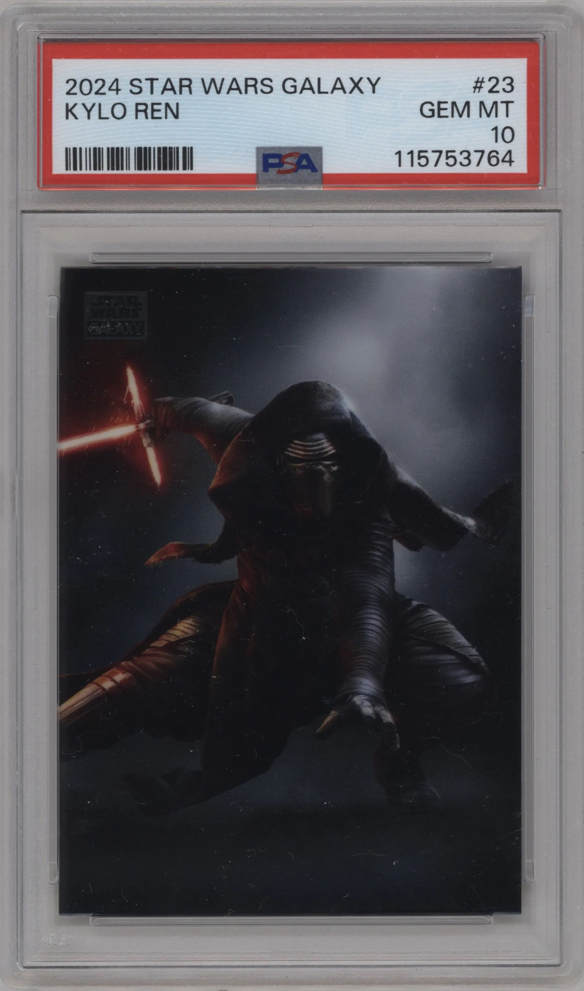 2024 Topps Chrome Star Wars Galaxy Kylo Ren #23 PSA 10