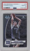 Cooper Flagg from the 2024-25 Bowman University Chrome set graded by PSA and given an overall grade of 10.