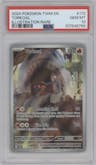 Torkoal from the 2024 Pokemon SV set graded by PSA and given an overall grade of 10.
