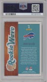 Josh Allen from the 2018 Panini Playoff set graded by PSA and given an overall grade of 9.