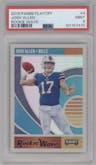 Josh Allen from the 2018 Panini Playoff set graded by PSA and given an overall grade of 9.