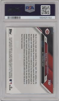 Elly De La Cruz from the 2024 Topps Now set graded by PSA and given an overall grade of 10.