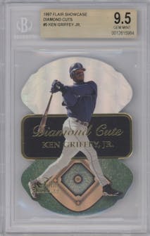 Ken Griffey Jr. from the 1997 Flair Showcase set graded by Beckett and given an overall grade of 9.5.