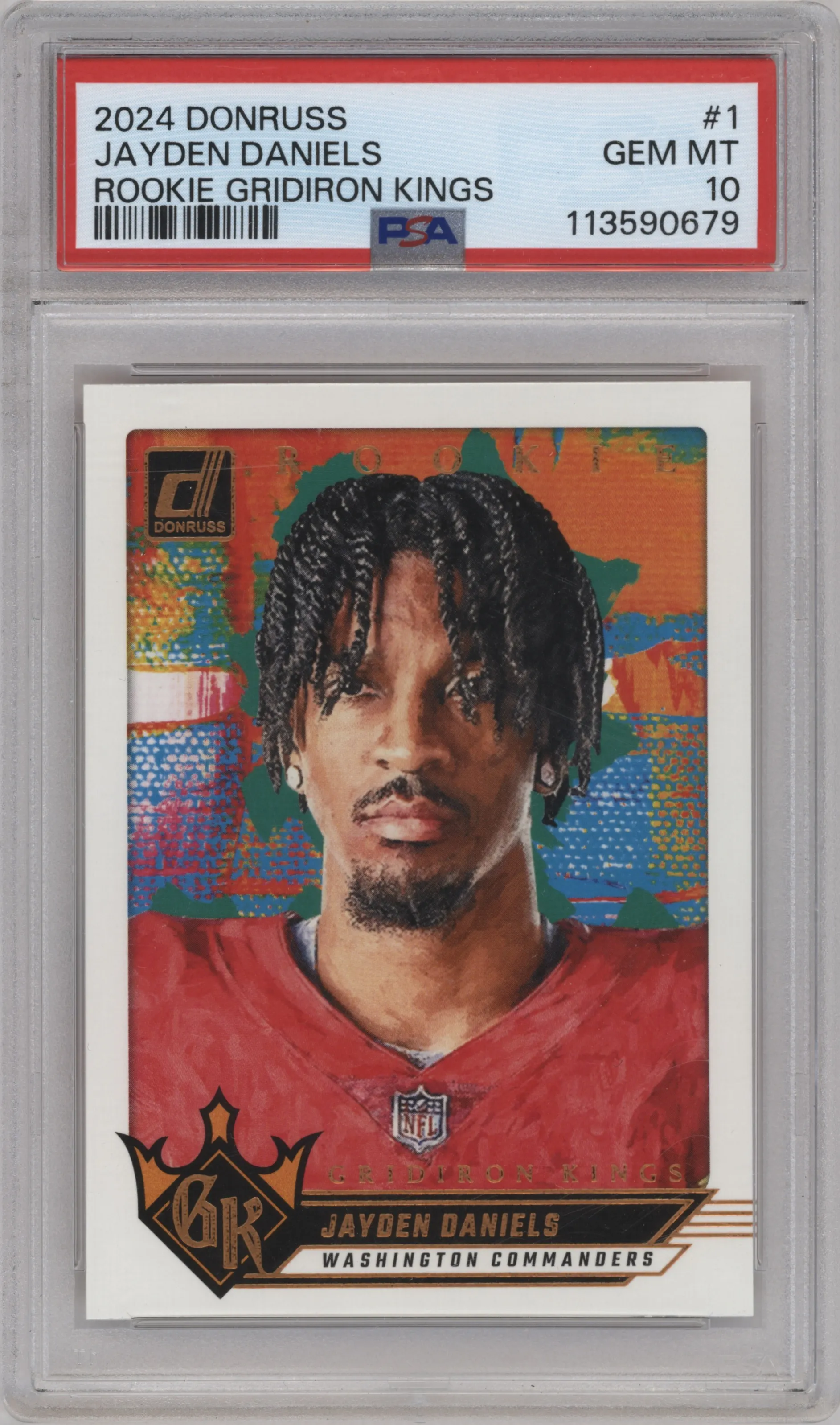 2024 Donruss Rke.Gridiron Kings Jayden Daniels #1 PSA 10