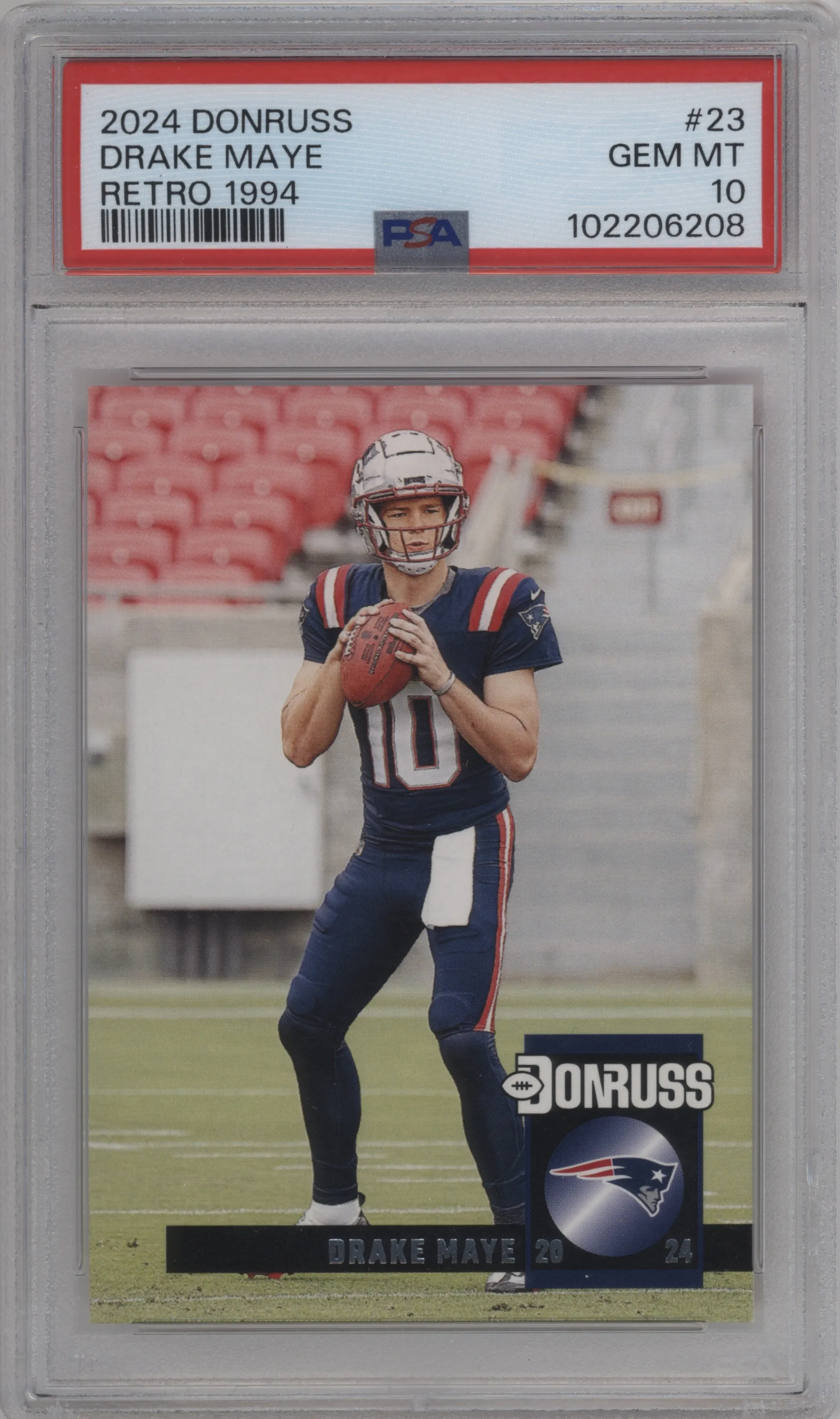2024 Donruss Retro 1994 Drake Maye #23 PSA 10