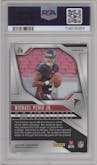 Michael Penix Jr. from the 2024 Panini Prizm set featuring a Silver Prizm parallel graded by PSA and given an overall grade of 9.