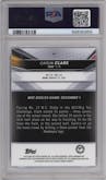 Caitlin Clark from the 2022-23 Bowman University Best set graded by PSA and given an overall grade of 10.