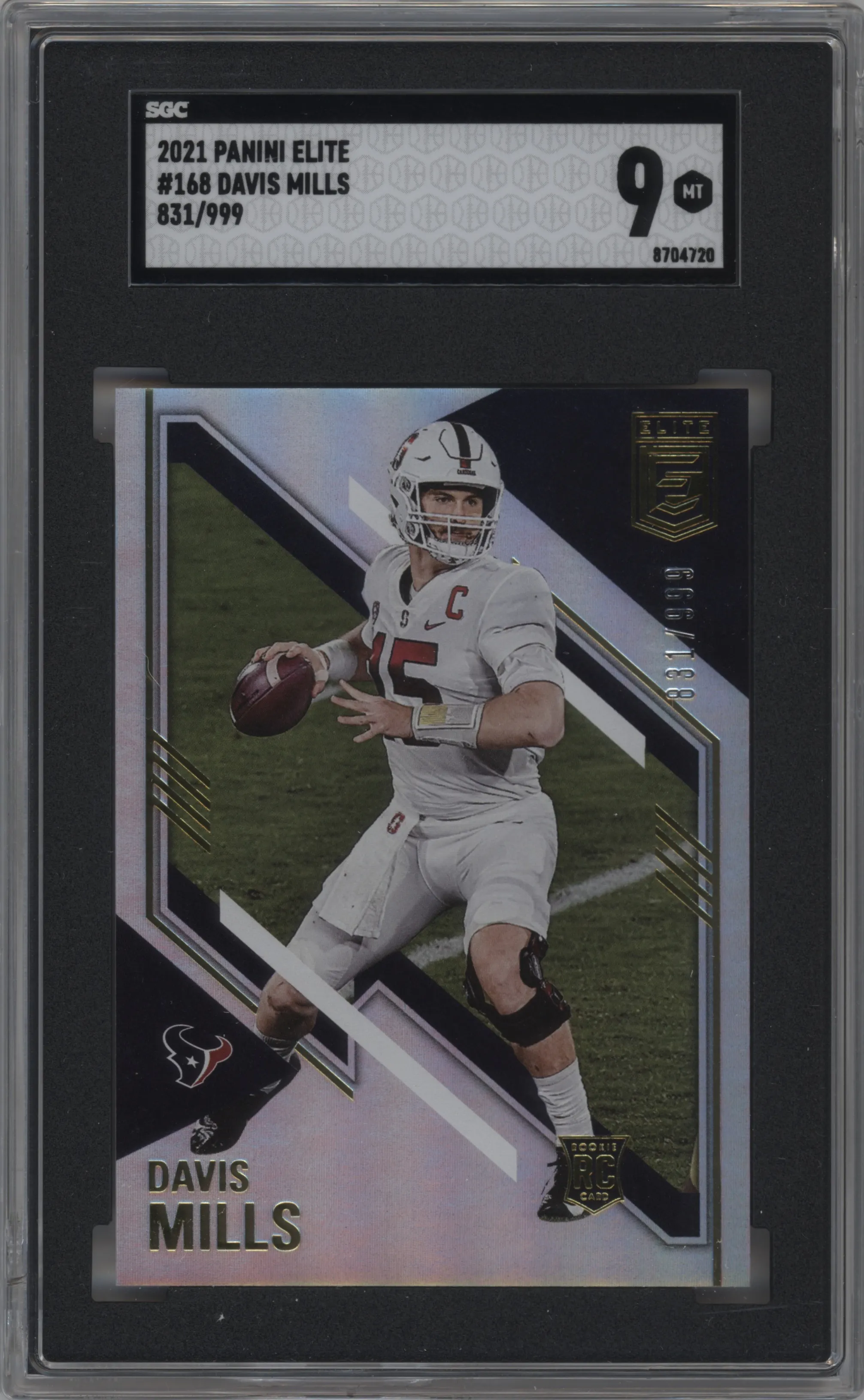 2021 Panini Donruss Elite Davis Mills SGC 9