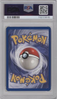 Dark Charizard from the 2000 Pokemon set graded by PSA and given an overall grade of 9.