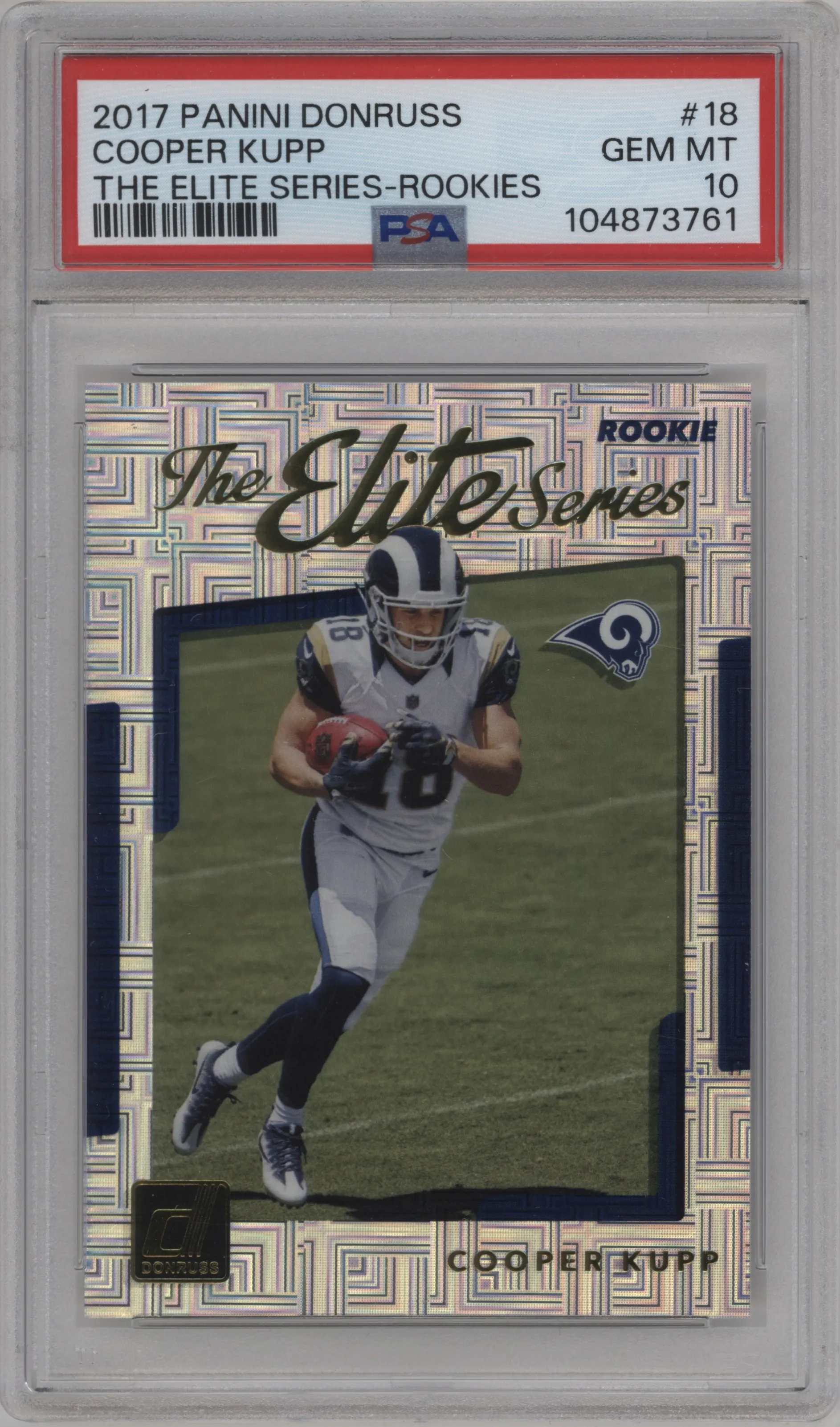 2017 Panini Donruss The Elite Series Rke. Cooper Kupp #18 PSA 10