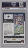 Luke Schoonmaker from the 2023 Panini Contenders Optic set featuring a Red parallel graded by PSA and given an overall grade of 10.