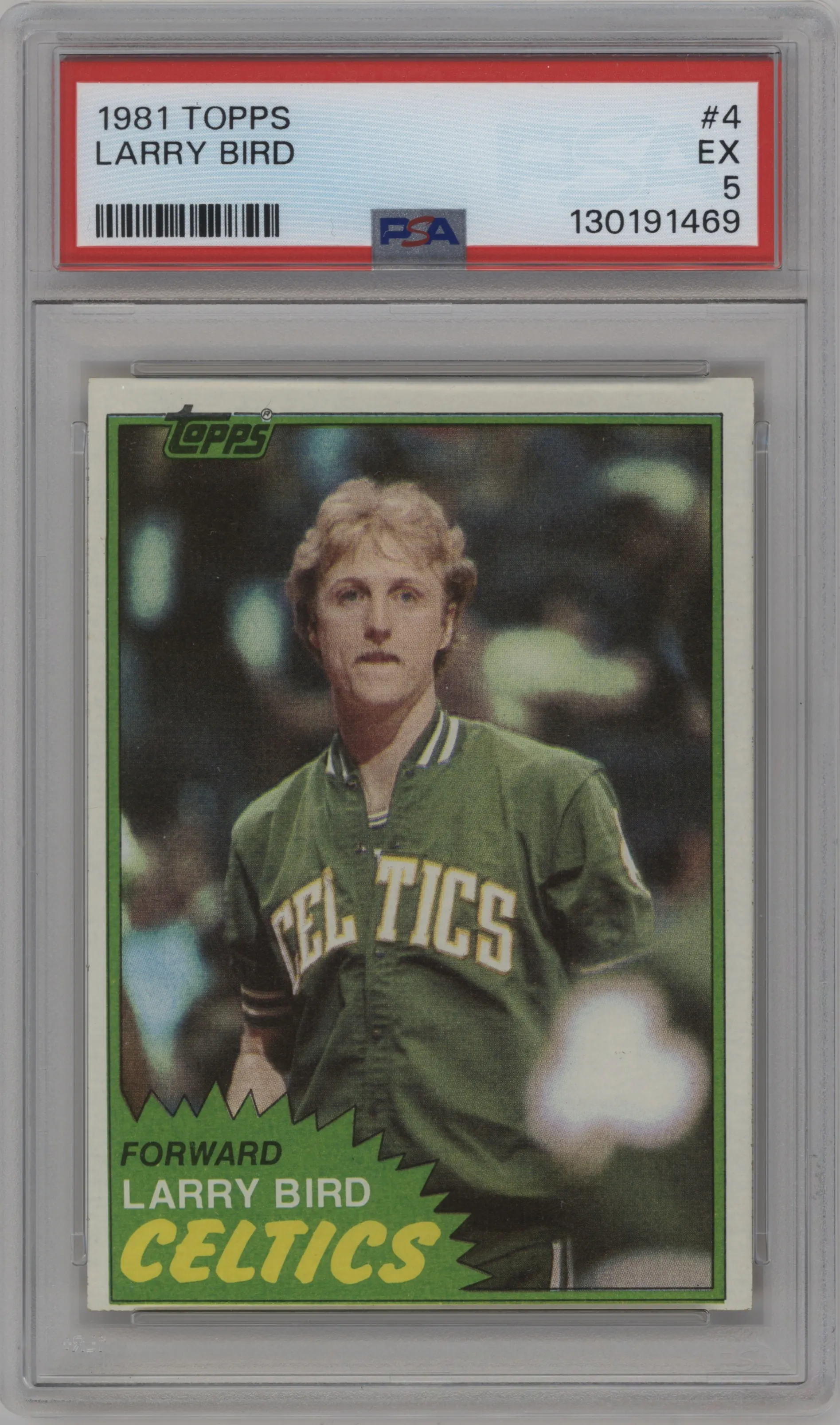 1981 Topps Larry Bird #4 PSA 5