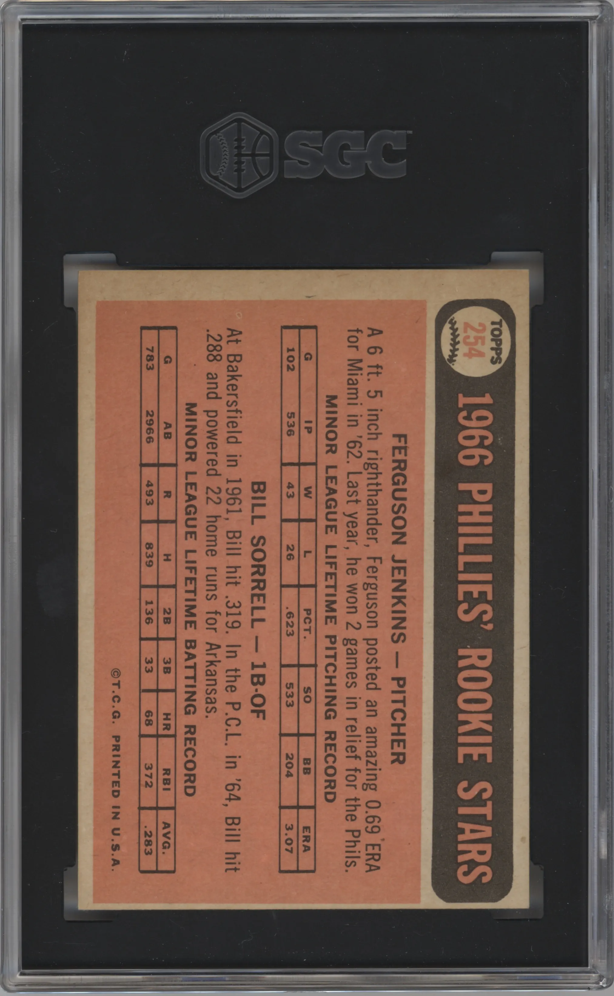 Ferguson Jenkins/Bill Sorrell