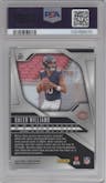 Caleb Williams from the 2024 Panini Prizm set graded by PSA and given an overall grade of 10.