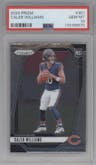 Caleb Williams from the 2024 Panini Prizm set graded by PSA and given an overall grade of 10.