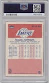 Magic Johnson from the 1986-87 Fleer set graded by PSA and given an overall grade of 8.