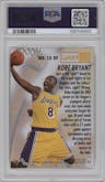 Kobe Bryant from the 1996-97 Fleer set graded by PSA and given an overall grade of 8.