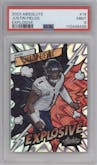Justin Fields from the 2023 Panini Absolute set graded by PSA and given an overall grade of 9.