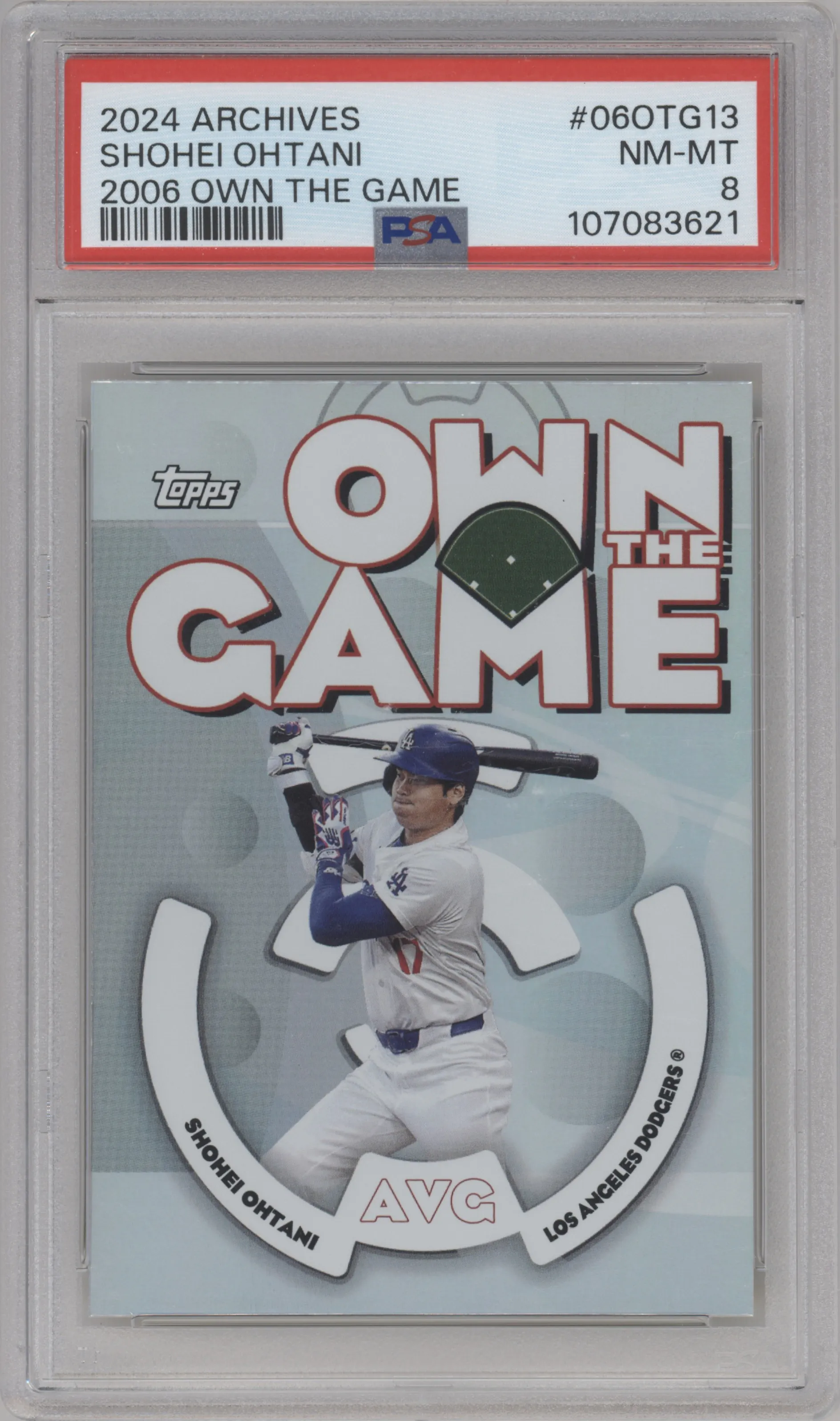 2024 Topps Archives 2006 Own the Game Shohei Ohtani #06OTG-13 PSA 8