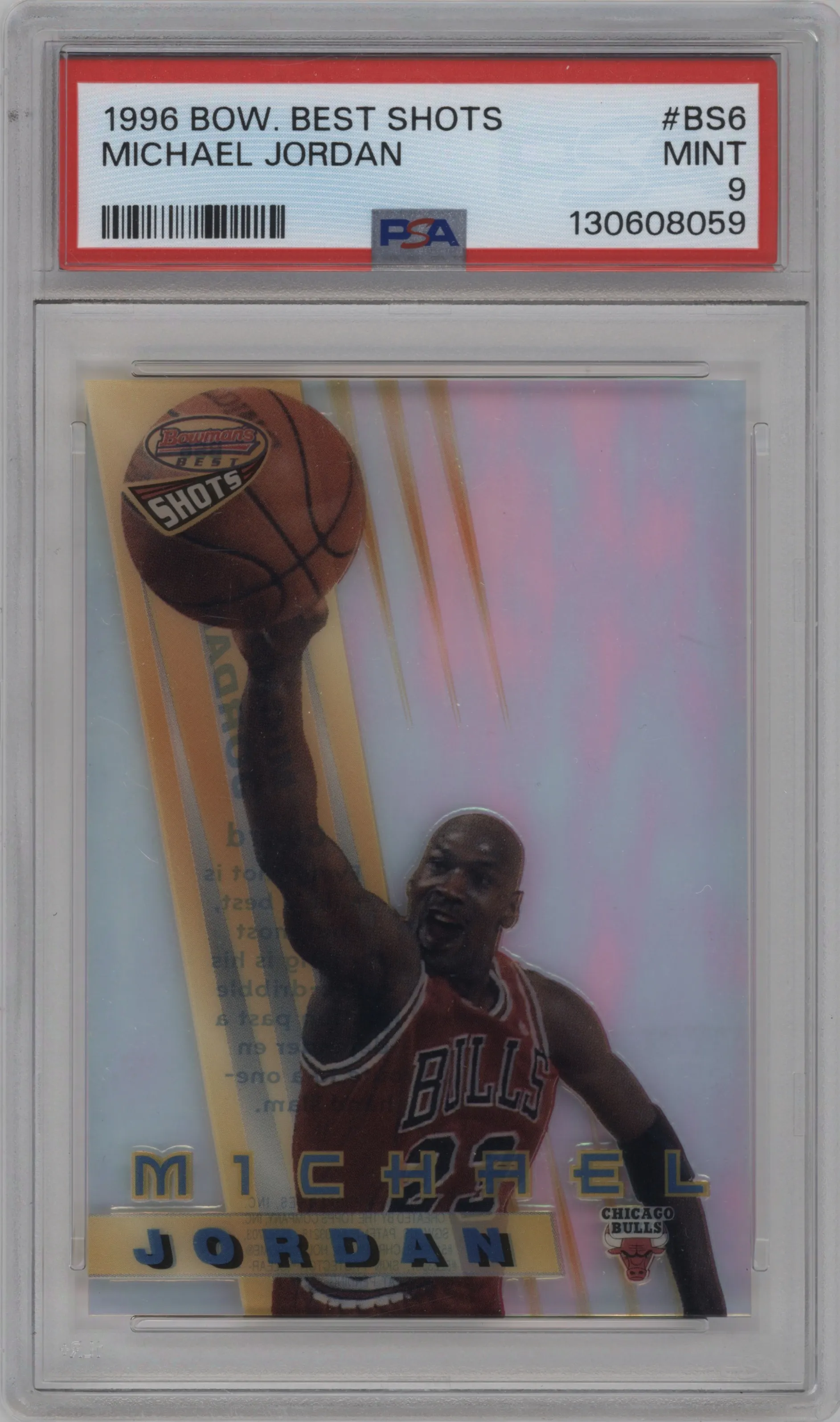 1996 Bowman’s Best Shots Michael Jordan #BS6 PSA 9