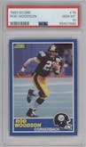 Rod Woodson from the 1989 Score set graded by PSA and given an overall grade of 10.