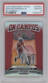Marvin Harrison Jr. from the 2024 Panini Prizm Draft Picks set graded by PSA and given an overall grade of 10.