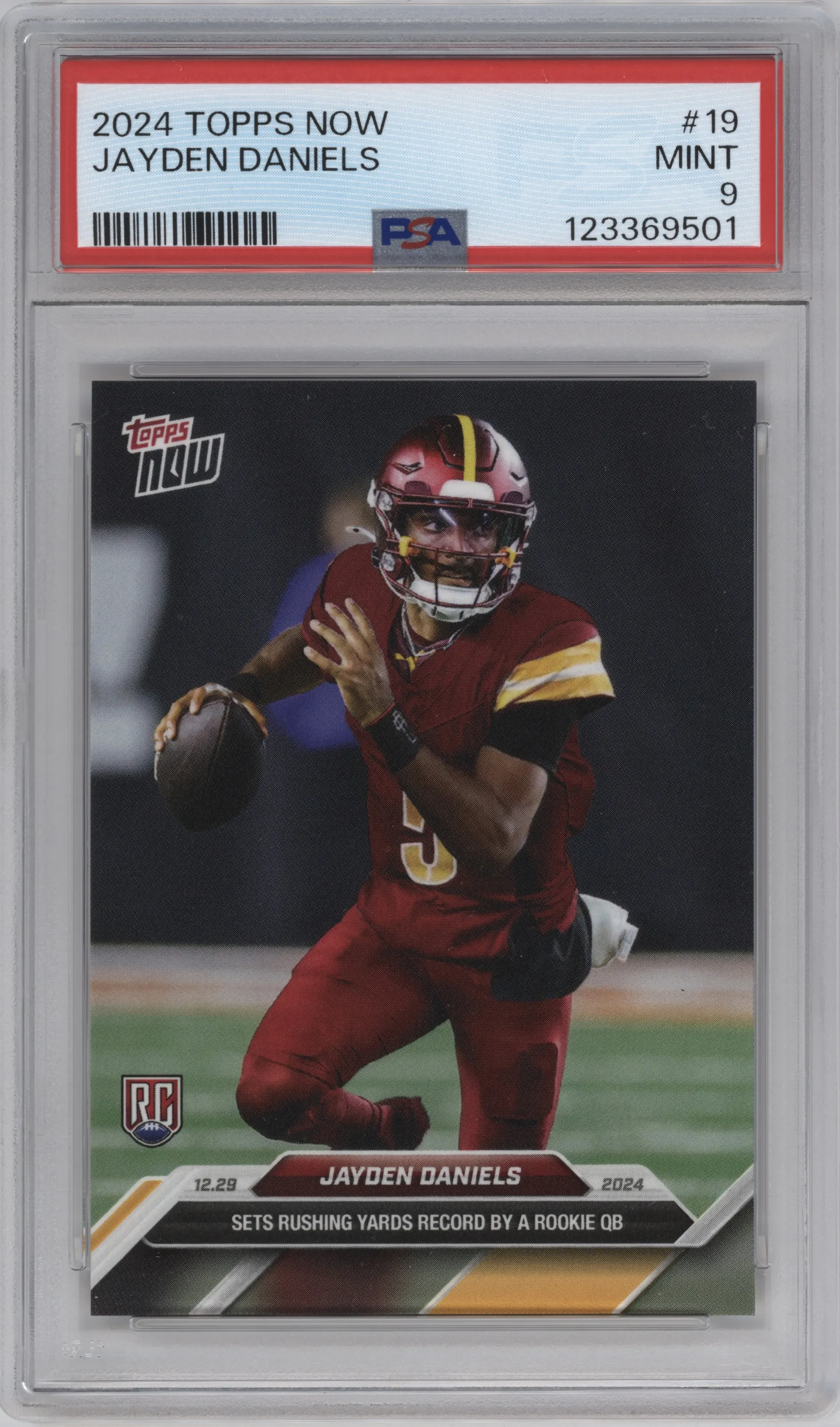 2024 Topps Now Jayden Daniels PSA 9