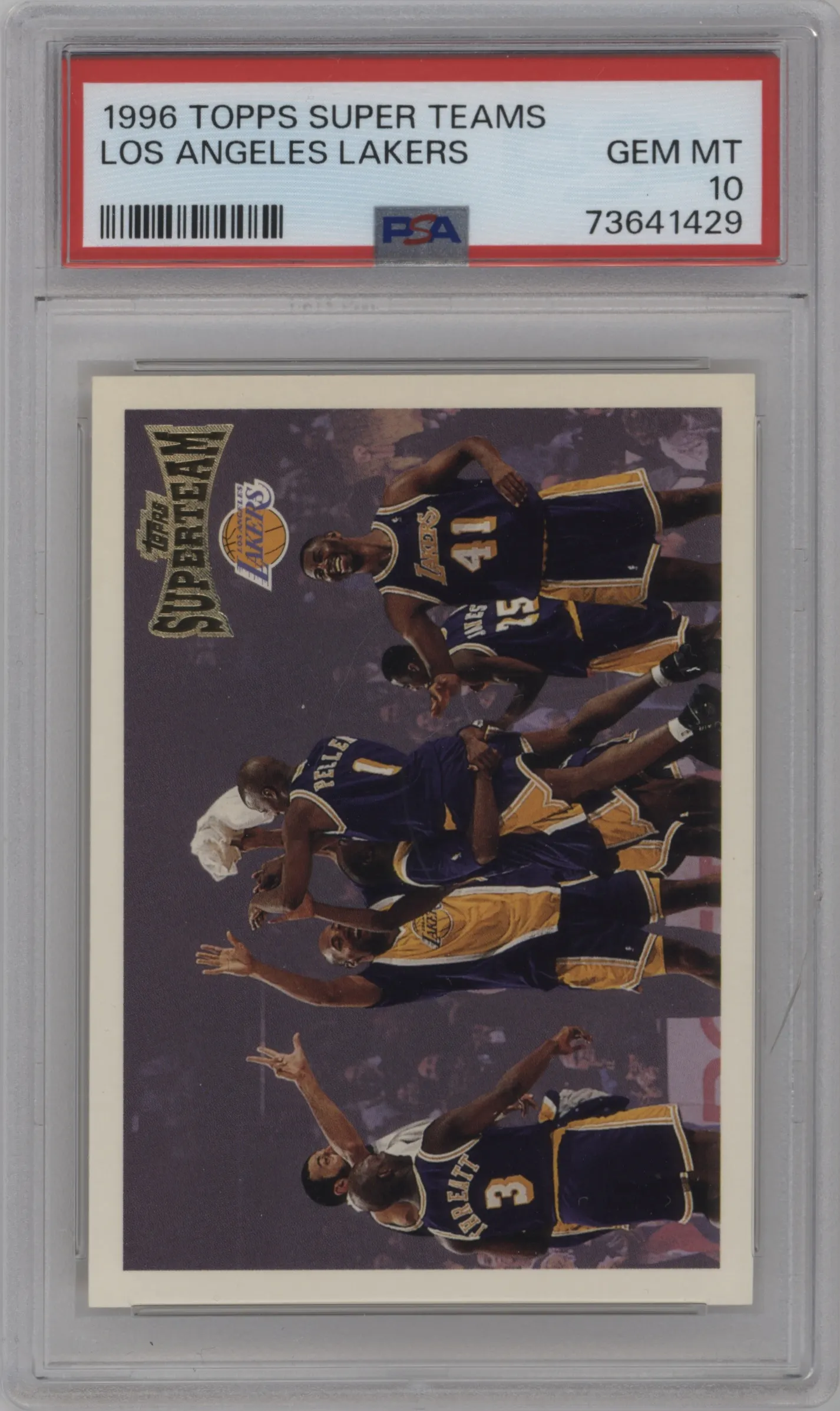 1996 Topps Super Teams Los Angeles Lakers #NNO PSA 10