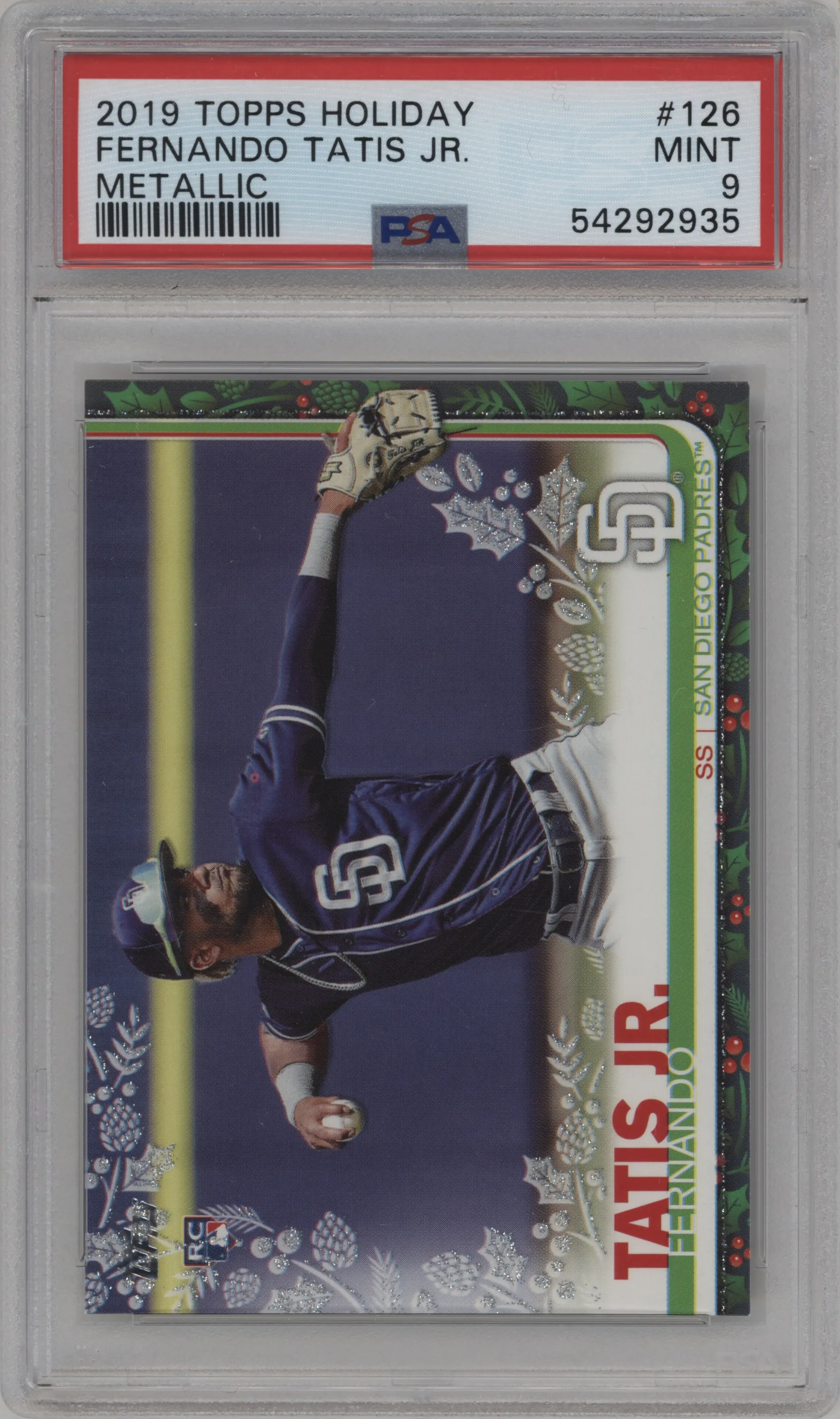2019 Topps Holiday Fernando Tatis Jr. Metallic PSA 9