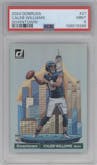 Caleb Williams from the 2024 Donruss set graded by PSA and given an overall grade of 9.