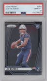 Joe Milton III from the 2024 Panini Prizm set graded by PSA and given an overall grade of 10.