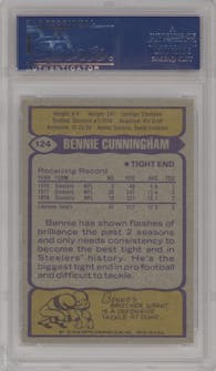 Bennie Cunningham from the 1979 Topps set graded by PSA and given an overall grade of 10.
