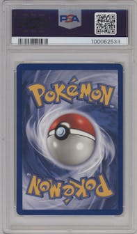 Muk from the 1999 Pokemon set graded by PSA and given an overall grade of 8.