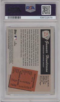 Gunnar Henderson  from the 2024 Bowman's Best set graded by PSA and given an overall grade of 10.