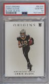 Chris Olave from the 2022 Panini Origins set graded by PSA and given an overall grade of 10.