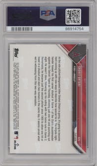 Shohei Ohtani from the 2023 Topps Now set graded by PSA and given an overall grade of 10.